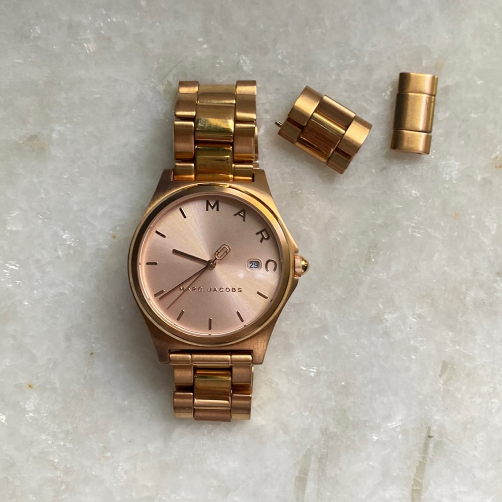 Rose gold Marc Jacobs watch